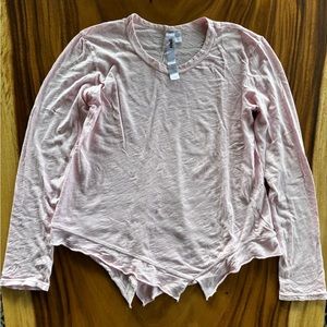 Wilt Pink Long Sleeve 100% Cotton Top